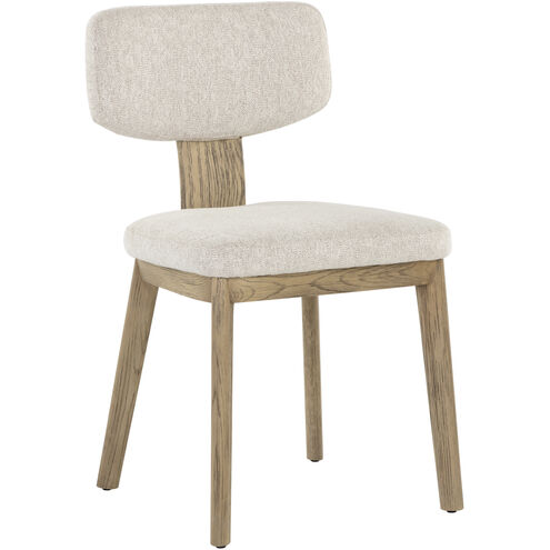 Rickett Weathered Oak / Dove Cream Dining Chair, Set Of 2